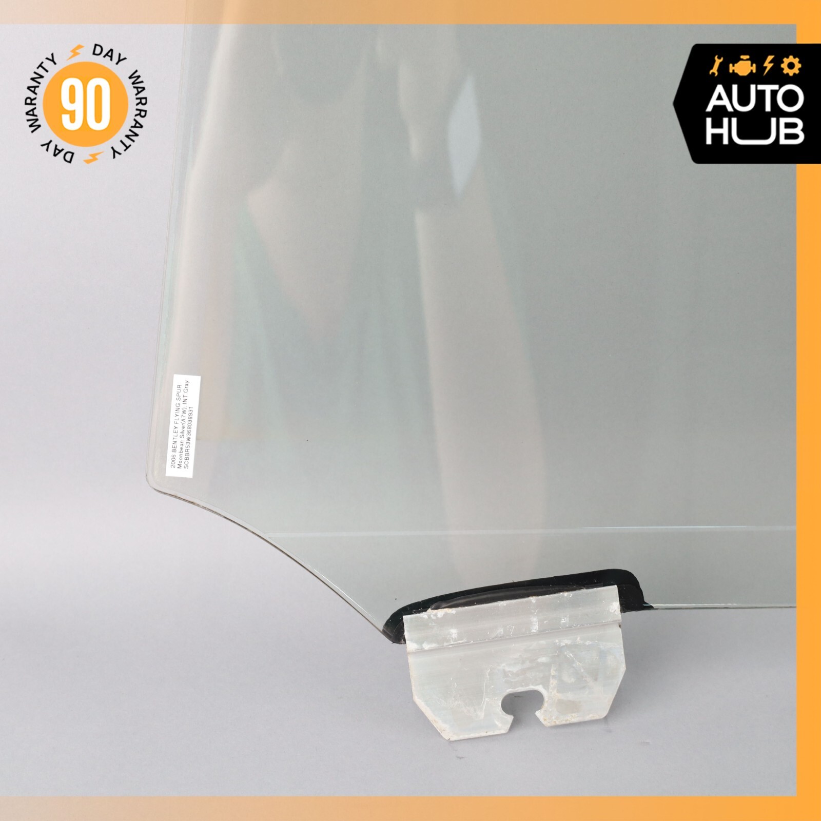 06-13 Bentley Continental Flying Spur Rear Right Side Door Window Glass OEM 53k