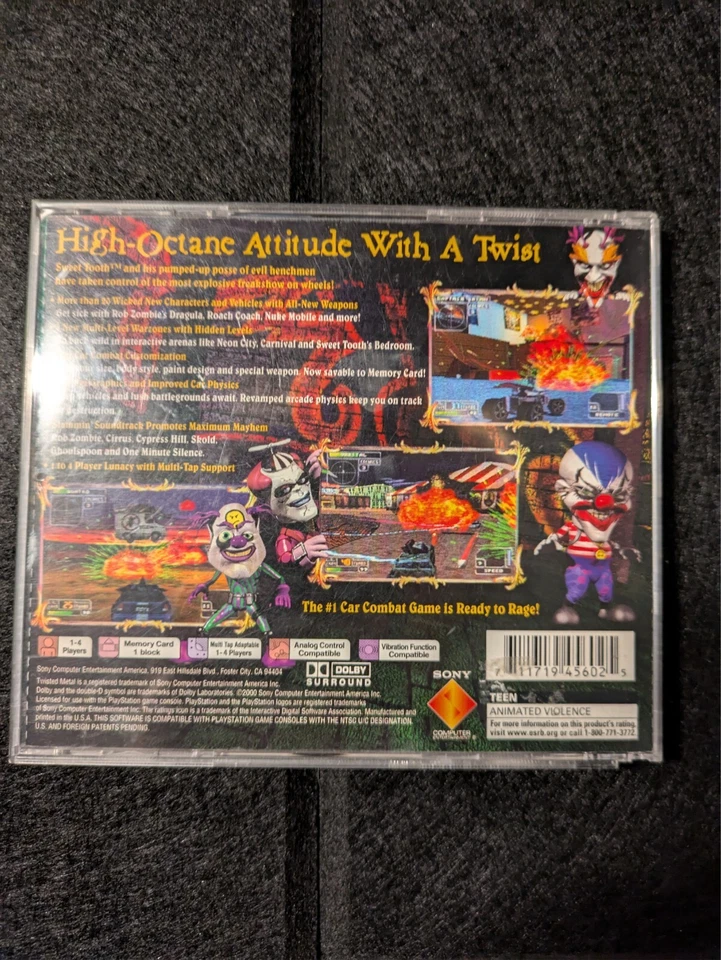 Twisted Metal 4 - Greatest Hits (PS1) *Tested* CIB - Image 4 of 4