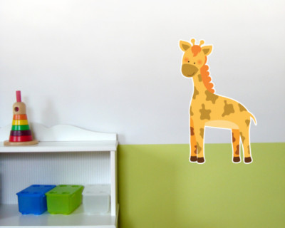 Samunshi Giraffe Wandtattoo Wandaufkleber Kinderzimmer Safari  2 Größen