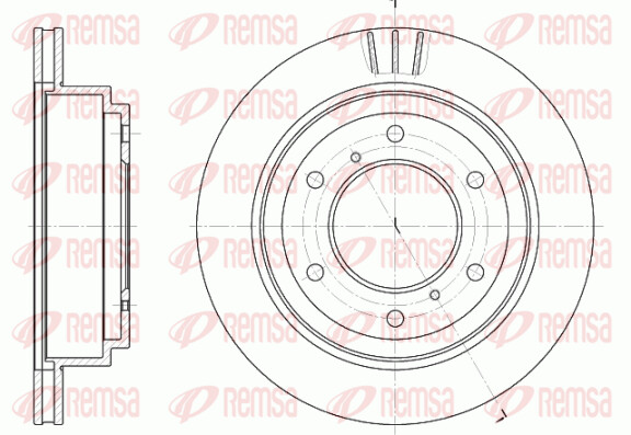 Remsa 2X Bremsscheibe Hinten Ø299.8 Mm BelüFtet FüR Mitsubishi Pajero IV V80-image