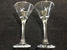 Gray Goose Martini Glasses 7 in Stemmed etche...