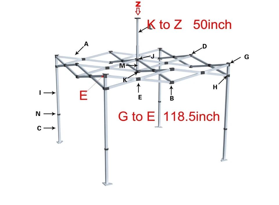 Eurmax 10 x 10 Repuesto Toldo Tienda Cubierta Superior Instantánea Ez Toldo Cubierta SOLO Foto 4 de 4