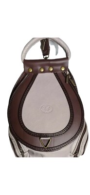 Small Convertible VA Made in Italy Gray Leather Backpack  display picture 1