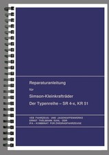 SIMSON KR 51, SR 4 WERKSTATTHANDBUCH REPARATURANLEITUNG PAPIER DEUTSCH