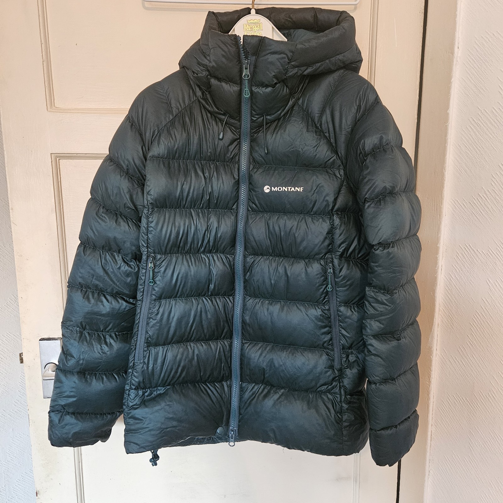 Montane Pertex Quantum Hooded Jacket Dark Green Womens Size 12