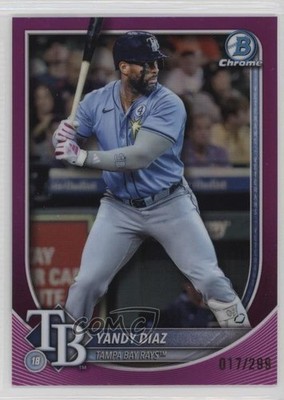 2025 Bowman Chrome Fuchsia Refractor 17/299 Yandy Diaz Yandy Díaz #43 1o9k