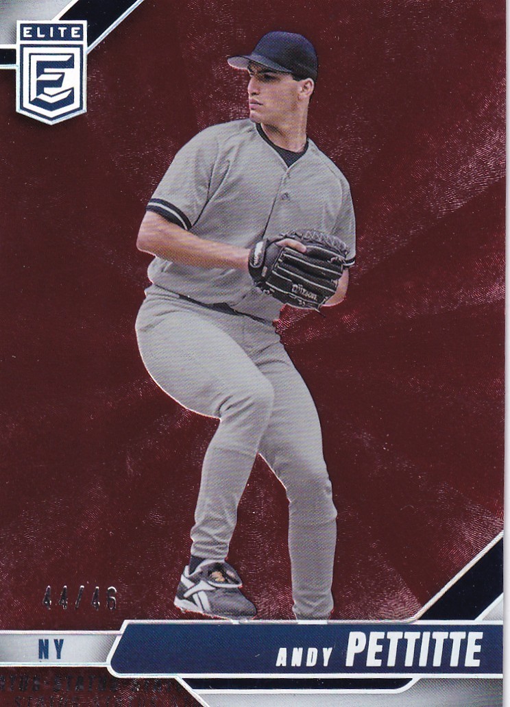 2026 Donruss Elite Andy Pettitte 44/46 Red Status #62 Yankees PWE