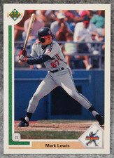 1991 Upper Deck Mark Lewis Star Rookie Card #17 Indians. rookie card picture