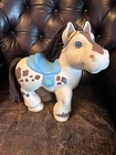 Vintage 1992 Cabbage Patch Kids Crimp N Curl Pony Horse 12"  Blue Eyes