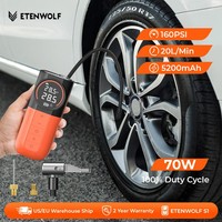 Etenwolf S1 Tragbarer Luftkompressor 150 Psi ReifenfüLler Auto Fahrrad Pumpe 12V