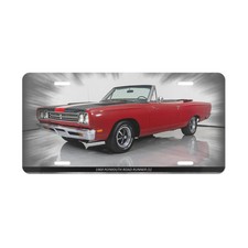 Iconic 1969 Plymouth Road Runner Convertible Classic Vanity Plate - Legendary