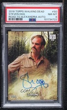 2018 The Walking Dead Road to Alexandria Steven Ogg as Simon PSA 8 Auto 08j3