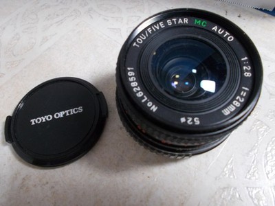 TOU Five Star MC Auto 28mm 1:2.8 For Minolta w/ Cover