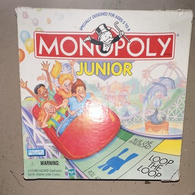 Parker Brothers Monopoly Junior Amusement Park Game 2+ Players 5-8