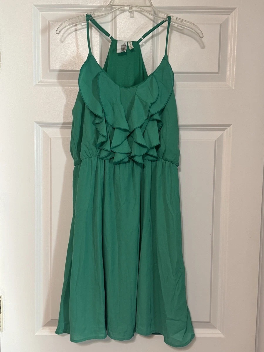 green emerald velvet dress Farm Rio Sand Francesca Midi Dress, Francesca Sand / XL