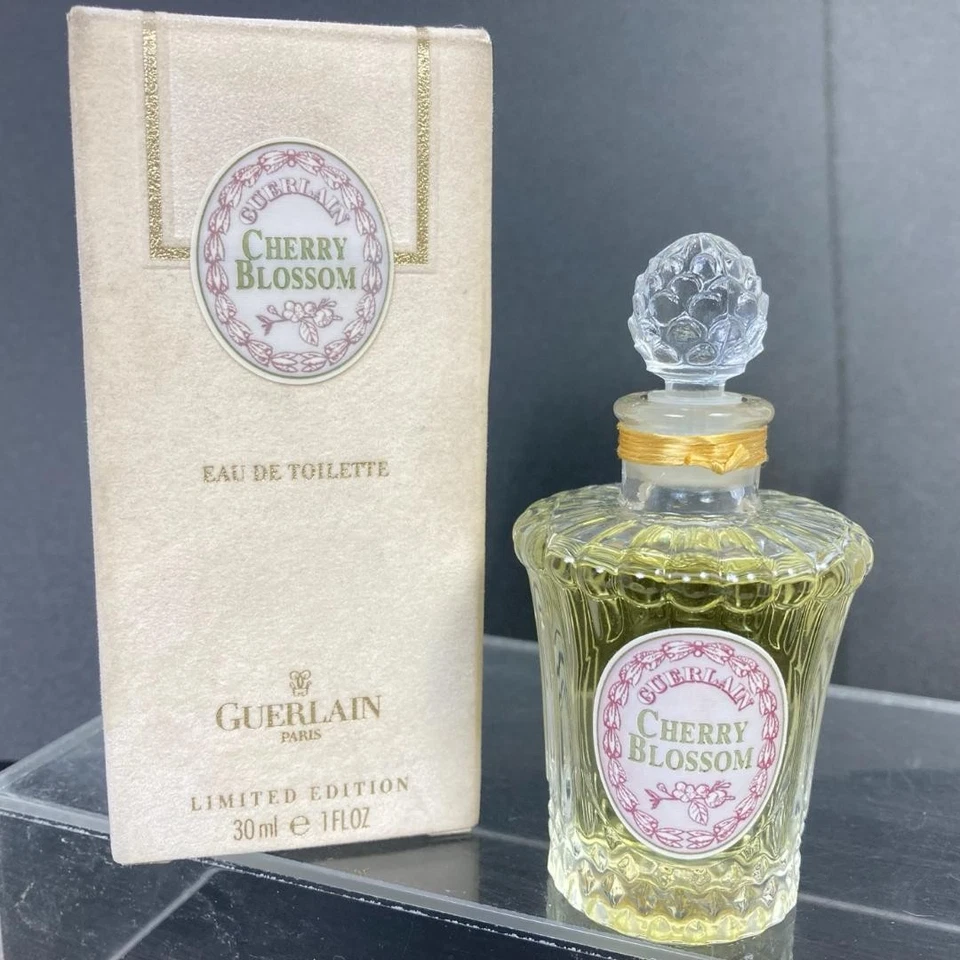 Botella limitada de colección CHERRY BLOSSOM Guerlain 1,0 OZ eau de toilette nueva en caja sin usar Foto 4 de 4