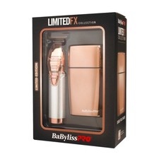 BaBylissPRO LIMITEDFX Rose Gold Trimmer  Double Foil Shaver   Limited Edition