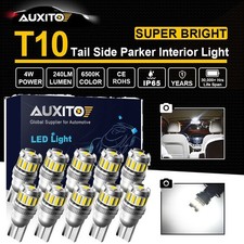 2F13 T10 LED License Plate Light Bulbs 6500K Super Bright White 168 2825 194 10x