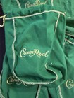 Crown Royal Royale Old Vintage Green Yellow Cloth Drawstring Bag Lot Five 5 Bags — photo 2