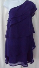 NWOT Womens ANNABELLA Tiered Chiffon Evening Cocktail Cruise Dress Sz S