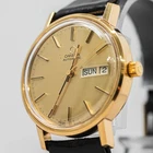 Vintage 1979 *NEAR MINT* OMEGA Seamaster Cal.1022 AT Gold 35mm Genuine Belt Men