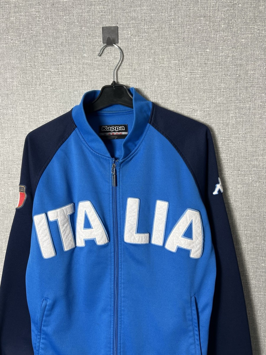 Vintage 2002 Kappa Italia Big Logo Football Track Top Jacket