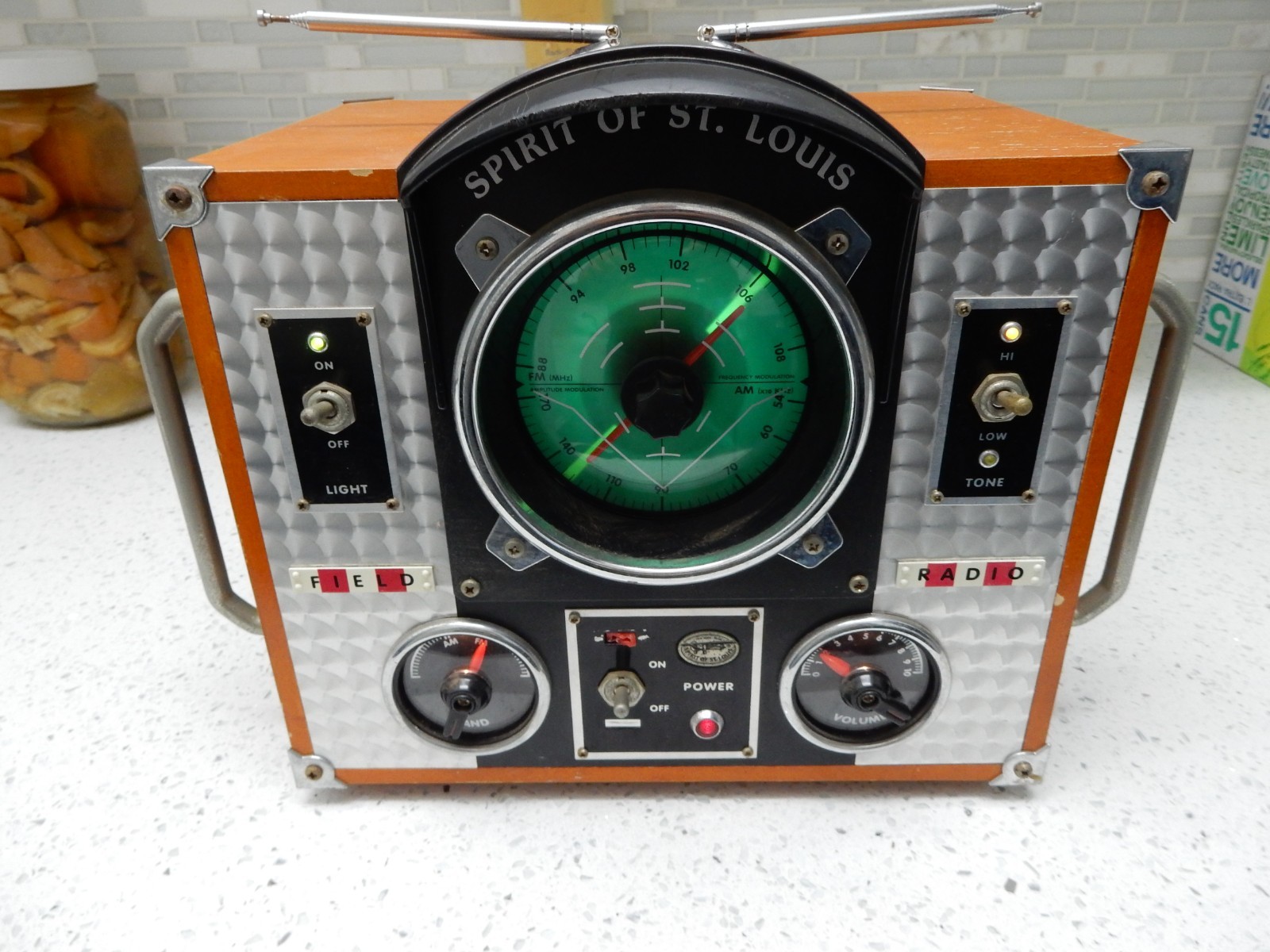 Spirit of St. Louis Field Radio Mark II AM/FM Cassette Radio WORKING!