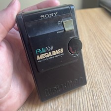 Sony Walkman SRF-60 AM/FM Portable Radio Mega Bass Tested Working