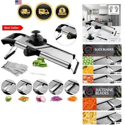 Mandoline Slicer, Mandoline Slicer for Kitchen, Adjustable Mandolin, Stainles...