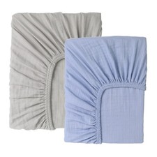 Muslin Baby Crib Sheets Fitted -Crib Sheets Neutral Turkish Cotton, Ultra Sof...