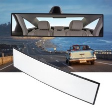 Rear View Mirror Panoramic Wide Angle Anti Glare 12 Inch Convex Clip On Car