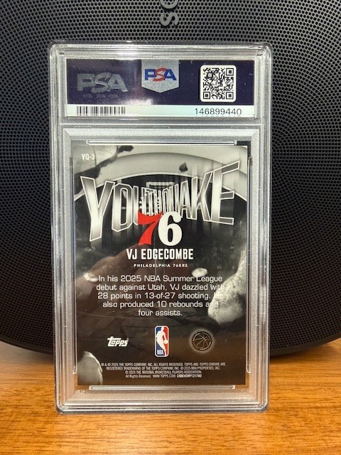 貴重盤 YOUTHQUAKE /BEYOND THE VOID OF BLACK 2025-26 Topps Chrome - Youthquake VJ Edgecombe #YQ-3 (RC) for sale