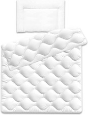 Siebenschl&auml;fer Babyset Bettdecke Kinderdecke Steppbett 100x135 cm + Kissen 40x60