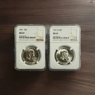 Silver Lot Of 2 1961 P&D Franklin Half Dollar NGC MS64 #OA 408