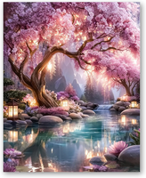 Malen Nach Zahlen Set Erwachsene Baum Des Lebens 40X50Cm Leinwand Pinsel Acry...
