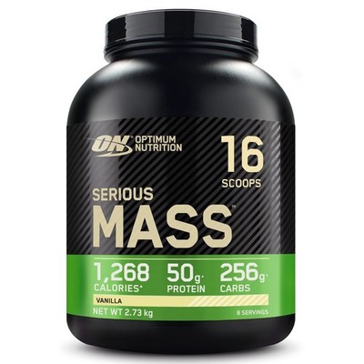 Optimum Nutrition Serious Mass Protein Pulver 2,73 kg (1er Pack), Vanille 