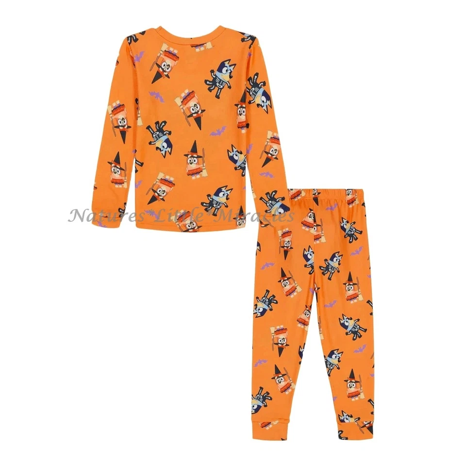 Azul Halloween Pijama Niños Niñas Talla 4 6 8 Niños Disney Perro Bingo Disfraz Nuevo con Etiquetas Foto 2 de 4