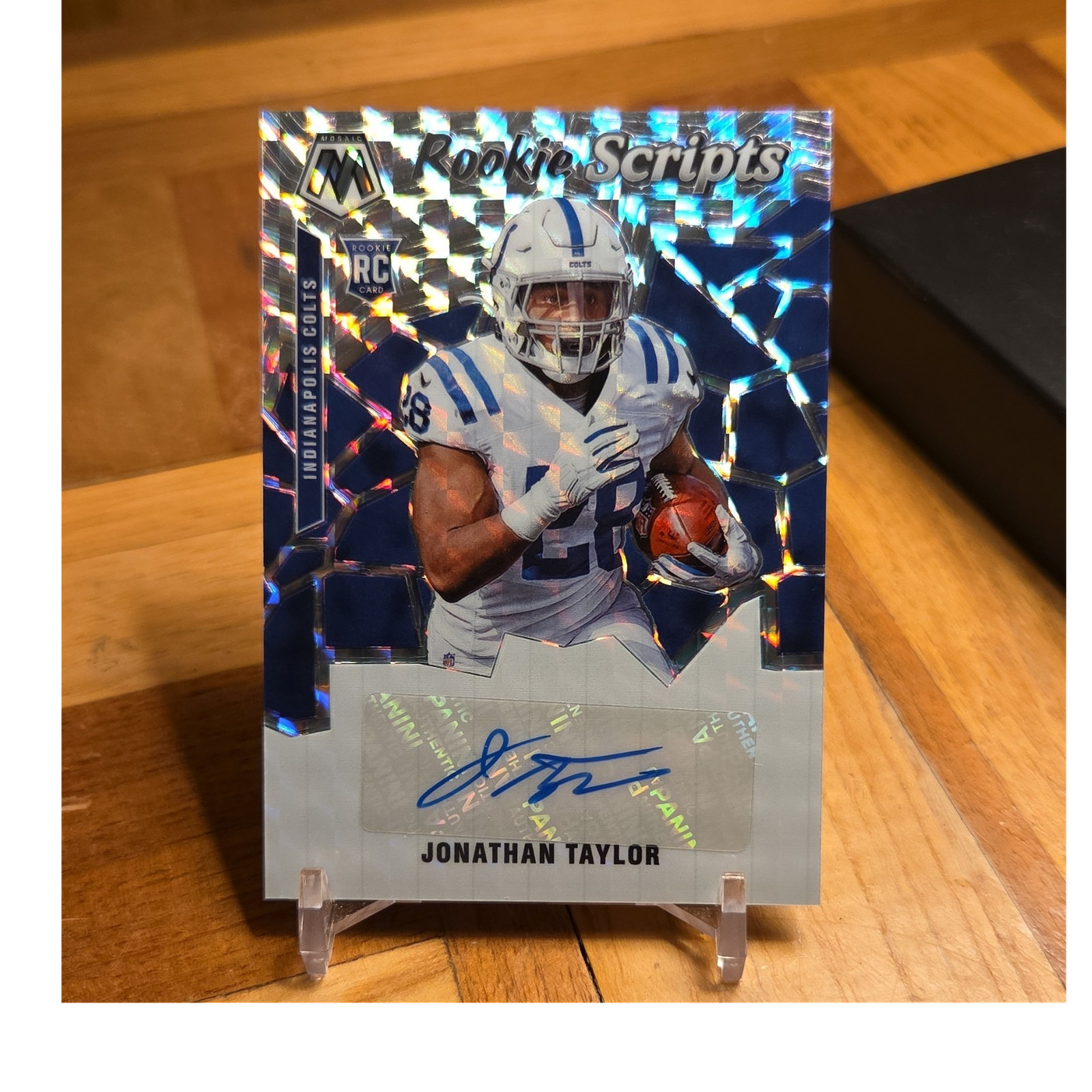 Panini 2020 Mosaic Rookie Scripts Autograph Jonathan Taylor Colts #RS16