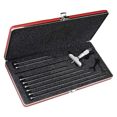 STARRETT 440Z-9L Depth Micrometer,0 to 9'' Range 26Z106