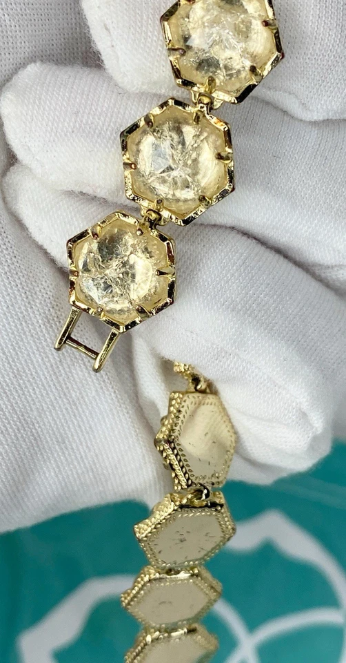 Brazalete Kendra Scott GRACE Cristal Crackle Cristal Tono Dorado  Foto 2 de 4