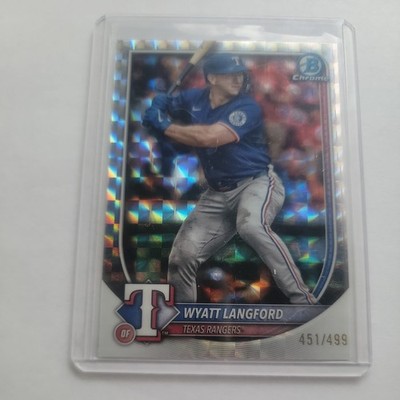 2025 Bowman Chrome #36 Wyatt Langford Geometric #/499