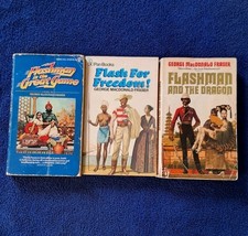 Lot Of Three Flashman Books by George MacDonald Fraser 1971-1985