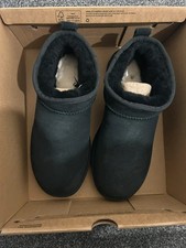 UGG Classic Ultra Mini Women's Ankle Boot - Black, UK 8