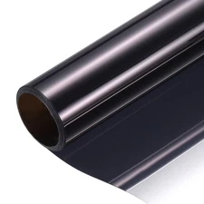 Privacy Window Film, PET Window Tint, Black Silver(23.6"x9.8 Ft)