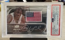 2008 Upper Deck Black - Chris Paul US FLAG PATCH AUTO /50 - PSA Mint 9 Auto Auth
