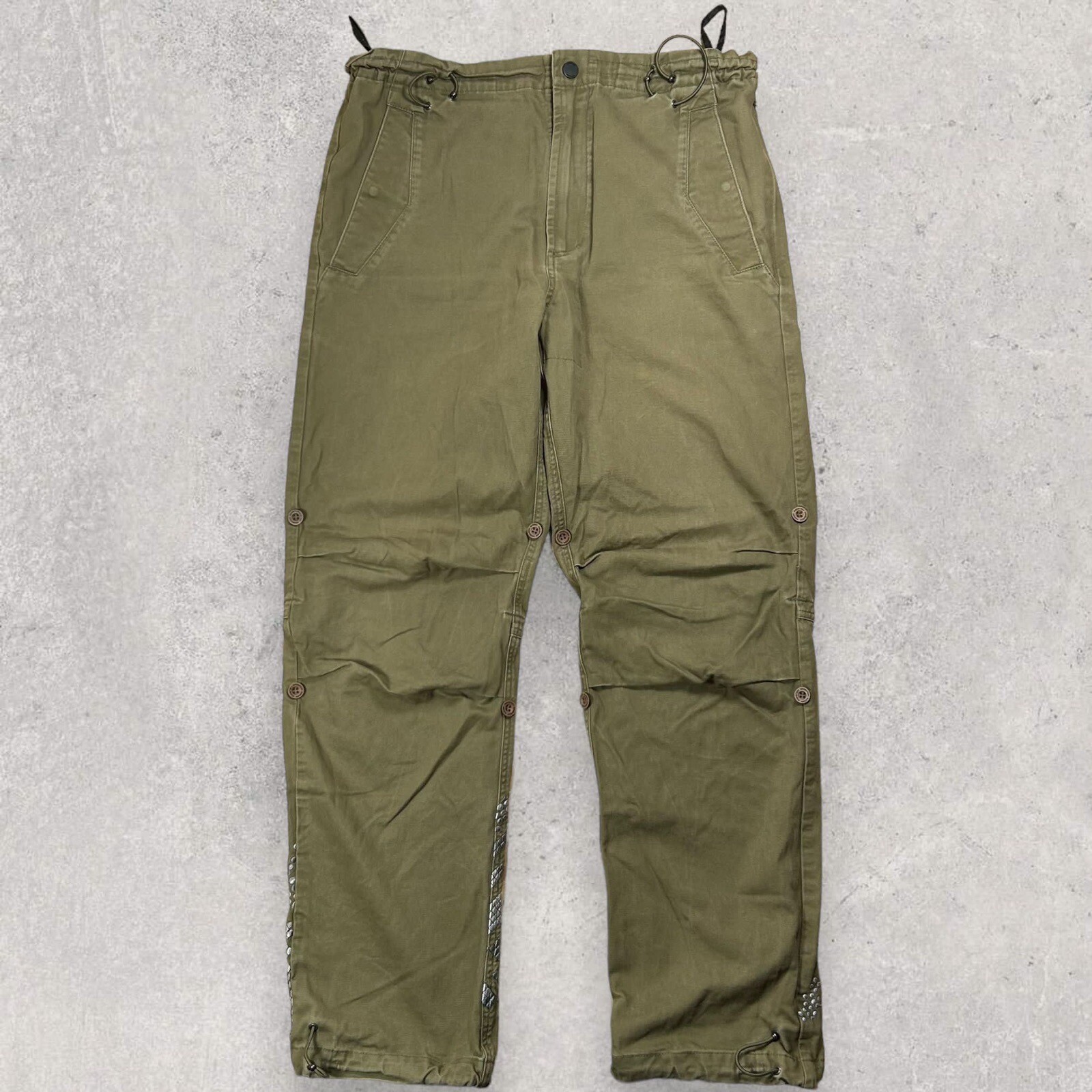 Maharishi Khaki Embroidered Snopants Trousers image 2