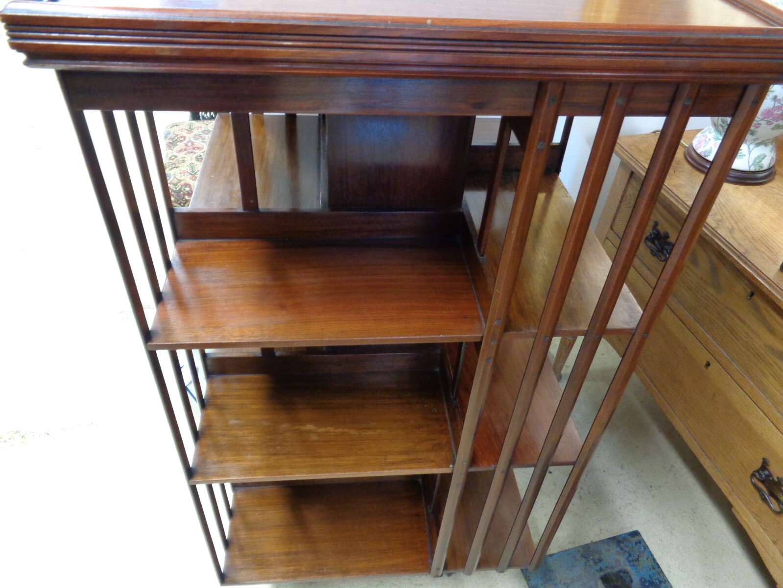 Large Edwardian Revolving Bookcase eBay