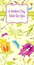 Swirling Green Vines and Butterflies - Designer Greetings Mother's Day Card