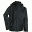 7057 impermeabile Fox Giacca impermeabile rimovibile nero Lyngsoe antivento cappuccio ZwEwSXB