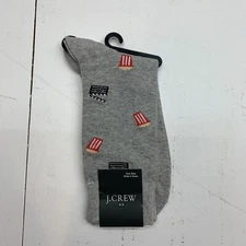 J Crew Grey Movie Socks Unisex One Size 